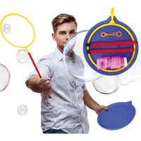 Conjunto de bolhas de sabão gigantes com aro e bandeja