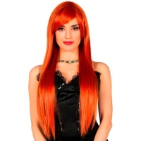 Peruca de cabelo comprido e liso de cor - 1 unid.