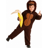 Fato de macaco para crianças