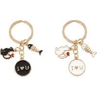 Chaveiro de gato I love you - 1 unidade