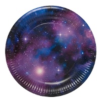 Pratos espaciais 23 cm - 8 unid.