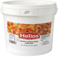 Frutas cristalizadas em cubos de 4 kg - Helios