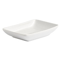 Fonte de 18,5 x 11,5 cm profunda retangular de porcelana - Vessia - 6 unidades