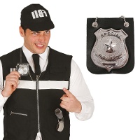 Pendente com distintivo da polícia