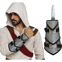 Braçadeira com punhal retrátil estilo Assassin's Creed