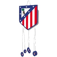 Piñata do Atlético de Madrid, escudo com fundo azul, 42 x 40 cm