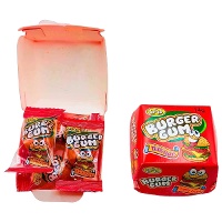 Caixa de pastilhas elásticas Burger 14 gr - 12 unidades