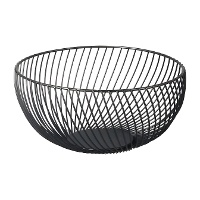 Fruteira metálica 25,5 x 25,5 x 12 cm - 1 unidade
