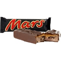 Mars de chocolate de leite e caramelo - 1 unidade