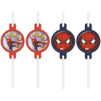 Palhinhas Fantásticas Homem-Aranha 22 cm - 4 unid.