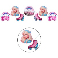 Guirlanda Barbie Girly 22 x 20 cm - 3 m