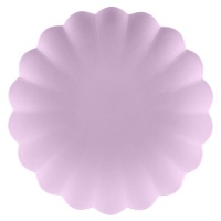 Pratos ondulados reutilizáveis de 22 cm - 4 unidades