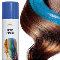 Spray de cabelo colorido