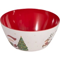 Tigela de Natal com Papai Noel, 25 cm