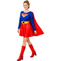 Fato de super-homem com capa para mulher