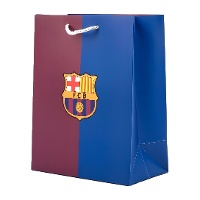 Sacola de presente blaugrana dupla 23 x 18 x 10 cm