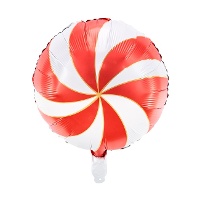 Balão redondo colorido em espiral 35 cm - PartyDeco - 1 peça