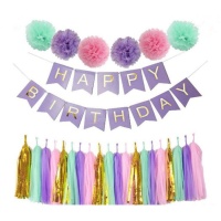 Kit Happy Birthday multicolor - Monkey Business - 27 unidades