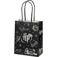 Sacola de presente de 15,5 x 12 x 6 cm de Harry Potter - 6 unidades