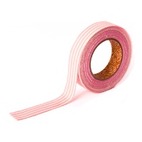 Fita adesiva de algodão com riscas - 5 m