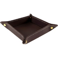 Removedor de bolsos quadrado de couro sintético de 15 cm - DCasa