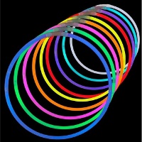 Colares de luz LED - 50 peças