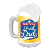 Balão em forma de caneca de cerveja Big Daddy 51 x 74 cm - Grabo