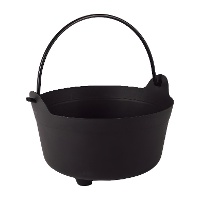 Caldeirão de bruxa preto - 24 cm