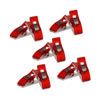 Pinças de pano 2,6 cm vermelho - Trevo - 50 pcs.