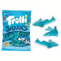 Tubarões azuis - Trolli Sharks - 100 gr