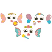 Decorações de açúcar 2D para cupcakes de Fadas - 28 peças