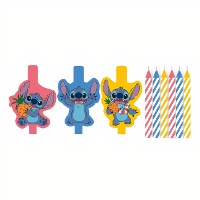 Velas do Stitch e da Angel - 9 unidades