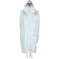 Pendente esqueleto branco com luz de 1,85 m