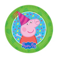 Pratos de Peppa Pig de 18 cm - 8 unidades