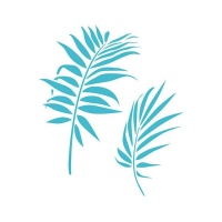 Estêncil palmeira 20 x 28,5 cm - Artis decor - 1 unidade