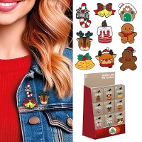 Pin de figura natalina de 3 cm - 1 unidade