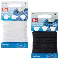 Fita elástica de 1,2 cm com ilhós + 3 botões - Prym - 3 m