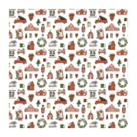 Papel velino dia de Natal 30,5 x 30,5 cm - Artis decor - 3 unidades