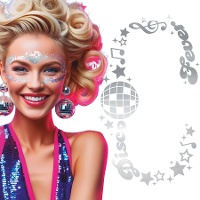 Joias adesivas faciais Disco