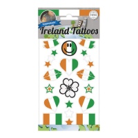 Tatuagens temporárias sortidas da Irlanda - 1 folha