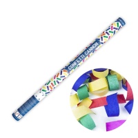 Canhão de confettis coloridos - 80 cm