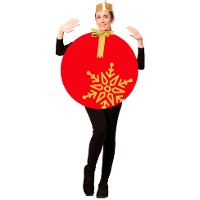 Fantasia de bola de Natal para adulto