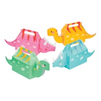 Caixa de Dino Party menina - 4 unidades