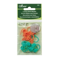 Marcadores de malha com fecho de 2,3 cm - Clover - 20 unidades.