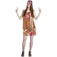 Fato de hippie alegre para mulher