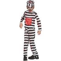 Fato de prisioneiro zombie para criança
