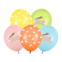 Balões de Páscoa em látex de 30 cm - PartyDeco - 50 unidades