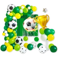Kit de balões e cartaz Futebol Champion - 50 peças