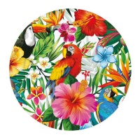 Placas de paisagem tropical 23 cm - 6 pcs.