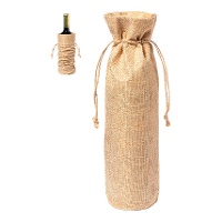 Saco para vinho de 34 x 8 cm com cordão - 1 unidade